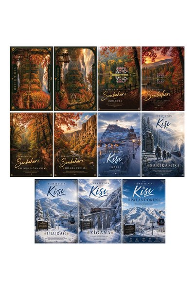 TELLGRAF Winter Themed Postcard Set (10X15 cm 11 Pieces)