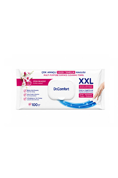 Dr.Comfort Multi-purpose surface cleaning wipes, 6 pack of 100, with floral s...