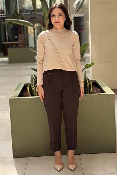 sentez giyim Sentez Corsage Epaulette Trousers