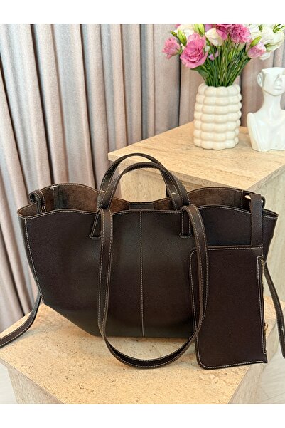 Remy Bags Kahve Cyme Tote Çanta