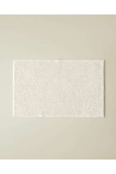 English Home Macaroni Kaydırmaz Taban Banyo Paspası 50x80 cm Ekru