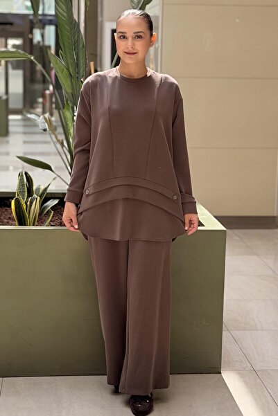 Ceremony Front Aller and Bead Detailed Pants Suit