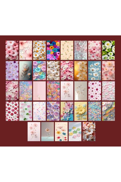 TELLGRAF Flower Themed Postcard Set (10X15 cm 13 Pieces)