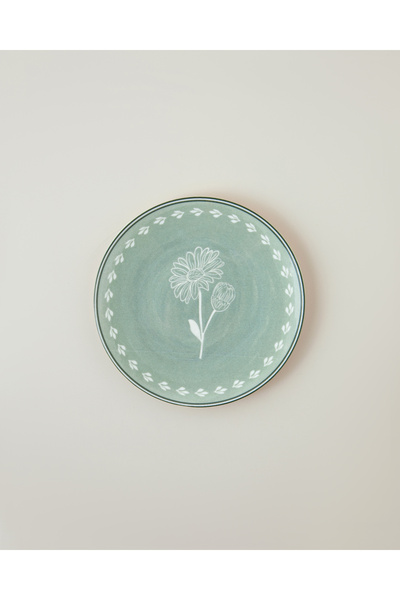 English Home Petal Poetry Porselen Pasta Tabağı 19 cm Yeşil