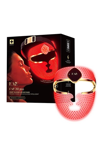 FAQ 202 Gelişmiş 8 Renkli LED Yüz Maskesi – Işıltılı Görünüm İçin Kablosuz Ci...