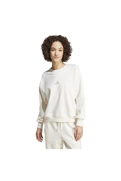 adidas Γυναικείο Φούτερ French Terry με 3 Ρίγες για Όλες τις Εποχές XS