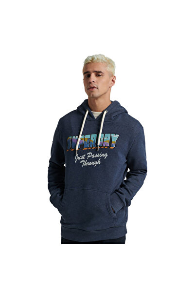 SUPERDRY Ανδρικό Φούτερ Ταξιδιού με Κουκούλα S