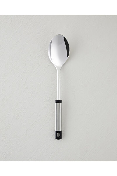 English Home Steel Force Paslanmaz Çelik Servis Kaşığı 34x7,2 cm Siyah - Gri
