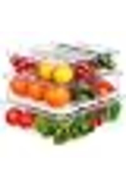 Generic UCHUANG Set of 10 Fridge Organizer, Stackable Refrigerator Organizer ...