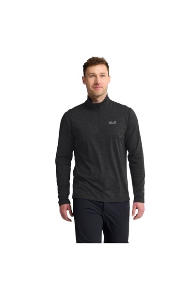 Jack Wolfskin Men's Black Trail Hz m Tshirt
