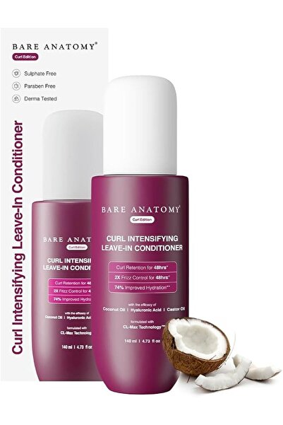 Bare Anatomy Curl-Boosting Cream Leave-In Conditioner Get Curls with 2 x Friz...