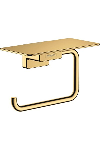 Hansgrohe AddStoris Roll holder with shelf, brushed bronze, 41772140