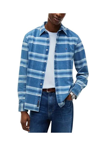 Tommy Hilfiger Ανδρικό Πουκάμισο Μπλε Tommy Jeans DM0DM23615-0MZ