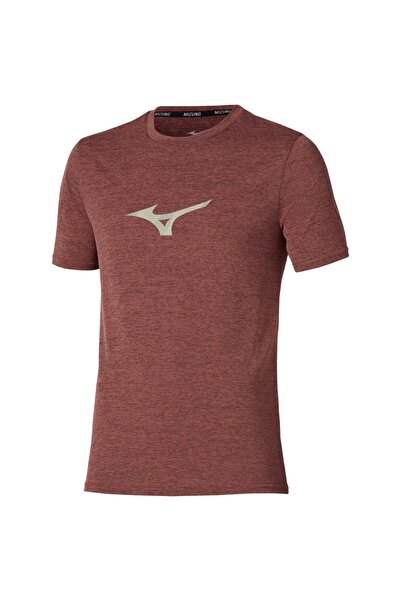 MIZUNO Tricou de alergare pentru bărbați Core Runbird Tee SS 2026 - Maro - L