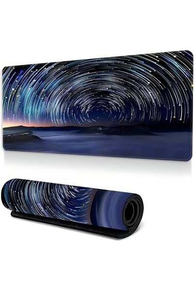 GENERAL Gaming Mouse Pad, 800x300MM Black Keyboard Mouse Pad Large Non-Slip R...