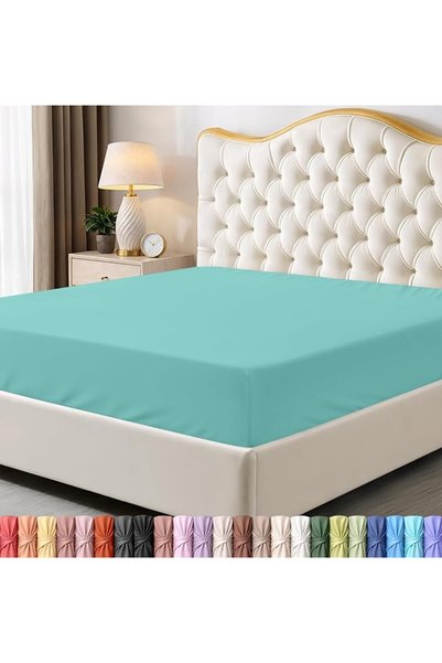 Utopia Bedding ملاءة سرير كينج - ملاءة سفلية - جيوب عميقة - مصنوعة من الألياف...