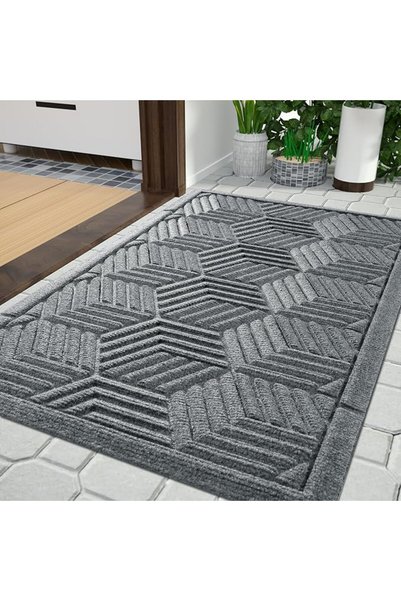 Yimobra Front Entrance Door Mat, All-Season Heavy Duty Outdoor Indoor Entrywa...