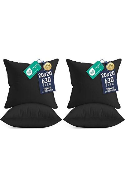 Utopia Bedding وسائد زينة (عبوة من قطعتين، أبيض) - مقاس 18 × 18 بوصة - وسائد ...