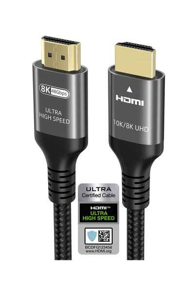 GENERAL 10k 8k 4k HDMI 2.1 Cable 10FT, Certified 48Gbps 1ms Ultra High Speed ...