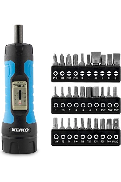 Generic طقم مفكات براغي صغيرة NEIKO 03044A بمقاس 1/4 بوصة، 8 قطع، من الفولاذ ...