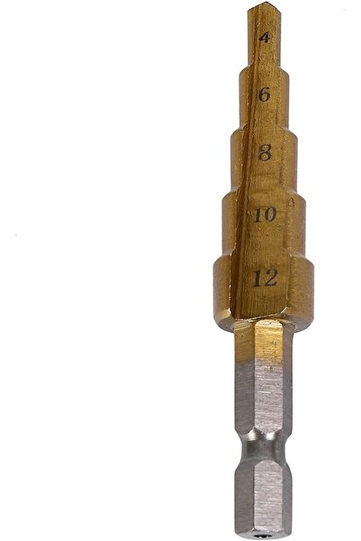 Generic Lawazim Pro7 Step Drill -4-32mm-Multi-Step Drill Bit with Variable Di...