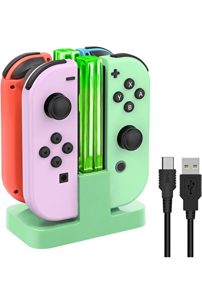 Generic محطة شحن FYOUNG لوحدات التحكم Joy-Con الخاصة بجهاز Switch OLED - محطة...