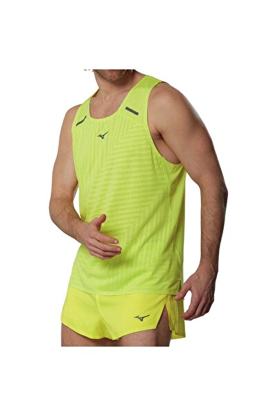 MIZUNO Tricou de alergare pentru bărbați Tech Light Singlet SS 2026-Galben-S