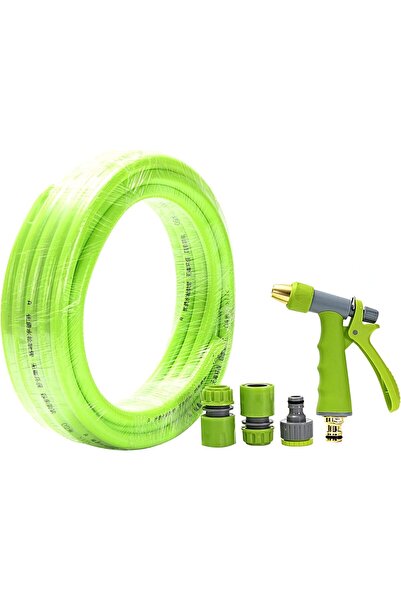 Generic Spray Gun Set with Hose - Green - High Pressure Water Gun Nozzle with...