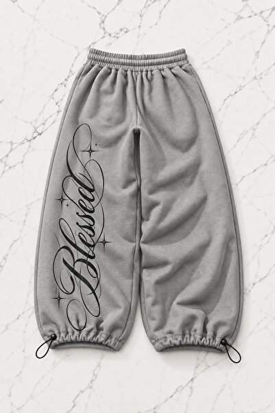 Gofeel Blessed Detail Baggy Unisex Sweatpants