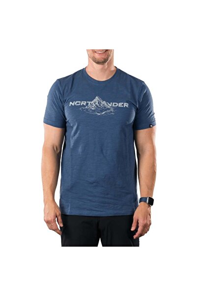 NORTHFINDER Tricou confortabil pentru drumeții bărbați - FID, Albastru