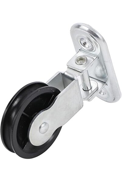 Lawazim Hinged Pulley Wheel - 50mm Black - Grooved Wheel for Smooth Loading, ...