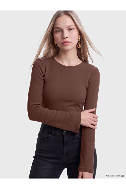 LC Waikiki Two Mt Shop Quality Lcw Vision Brown Camisole Plain Super Skinny &...