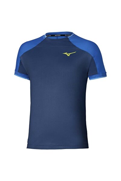 MIZUNO Men's Tennis Shirt Graphic Tee SS 2026-Blue-L