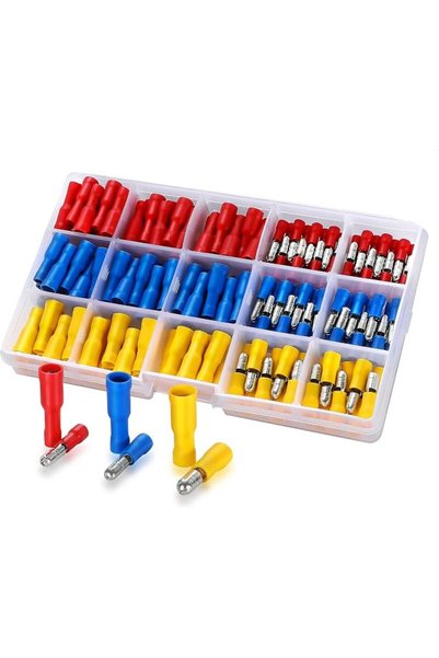 AZONEE Wire Connectors, 188PCS Electrical Connectors Butt Terminals Female an...
