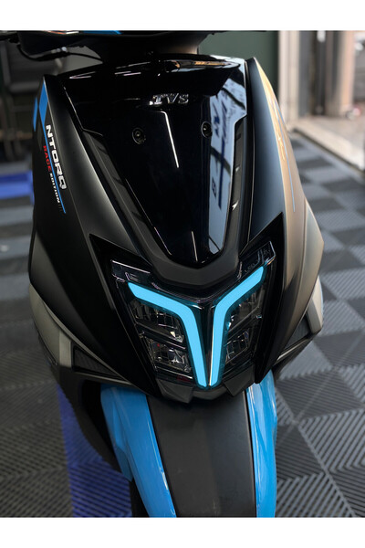 Banxtre TVS Ntorq 125 için Far Renklendirme Far Tasarım Film Sticker