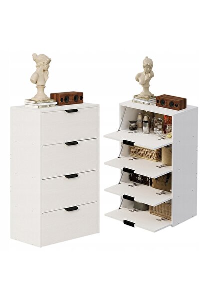 Muvu Bibliotecă înaltă, modernă, în stil loft, cu 4 rafturi pentru living