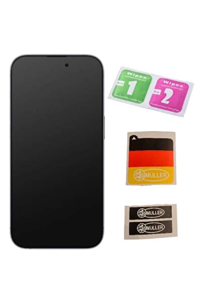 Müller ®   Folie de protecție mată din sticlă compatibilă cu iPhone 14 Pro, A...