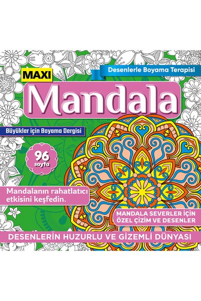 MAXİ Mandala Desenlerle Boyama Terapisi 018