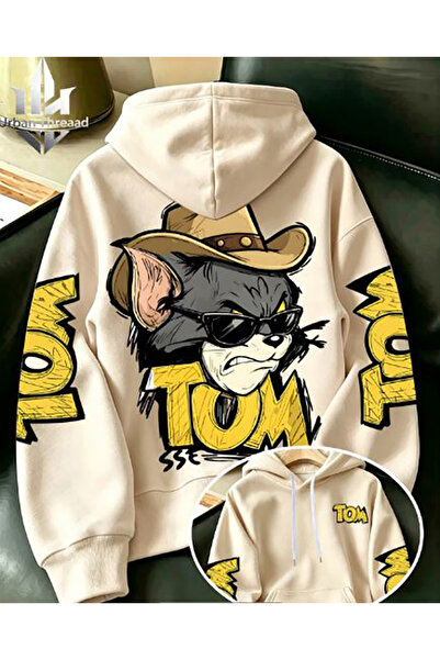 Generic Brand SWEATSHIRT DIN BUMBAC PEȘTUIT CU TREI FIPIEȘTI, MĂRIME MARE