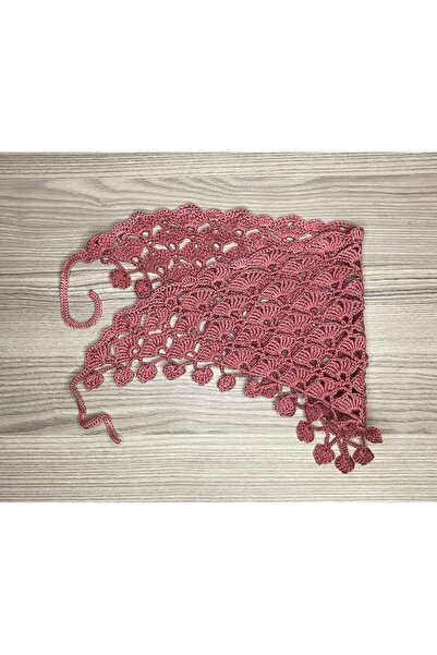 YELPAZE DESENLİ YAPRAK MOTİF KENARLI BANDANA