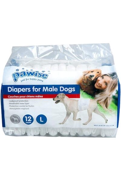 Pawise Erkek Köpek Çiş Pedi Large 12 Adet
