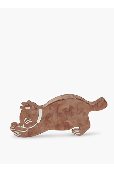 FAV Gloo Cat Shaped Hair Clamp with Marble Design