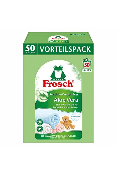 Frosch Detergent pudră de rufe, Sensibil, Hipoalergenic, cu extract de Aloe V...