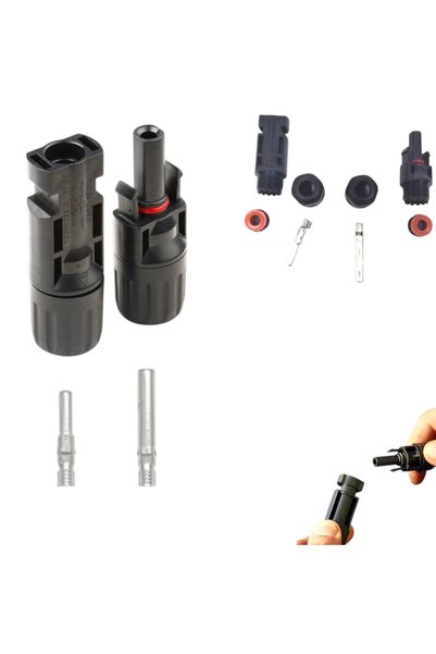 OEM Set 5 conectori/mufe MC4 pentru cablu solar/fotovoltaic de 6mmp si 4mmp, protectie ip 67