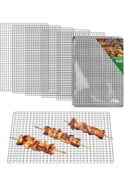 GENERAL Grill Topper, 10 Pcs Disposable Grill Grates, 11.8 x 15.7 Inch Baking...
