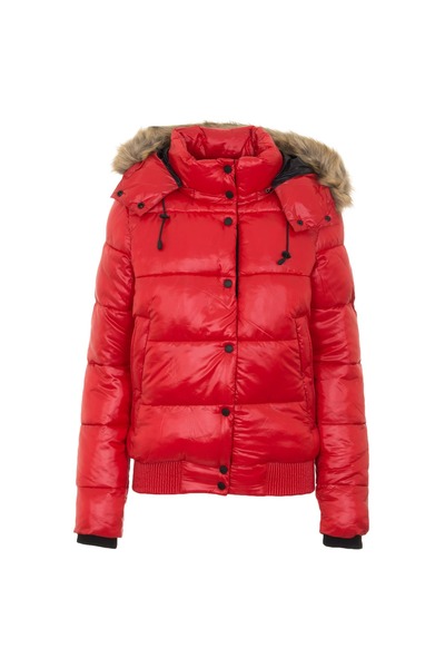SUPERDRY Γυναικείο Μπουφάν Bomber Toya Υψηλής Γυαλάδας (W5010317A-WA7)