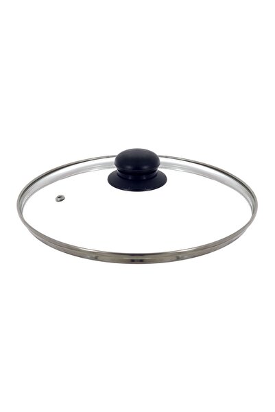 OEM Capac din Sticlă pentru Tigaie Ø28 cm, cu Orificiu pentru Abur și Margine...