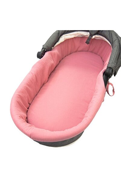 Kersten Set insertie textila pentru landou/cosulet copii Kerstin Retro Pink d...