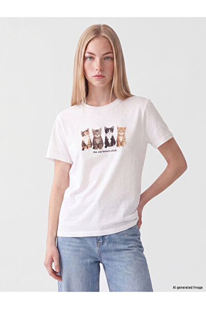 LC Waikiki Two Mt Shop Quality Xside White Combed Cotton Printed Standard & R...