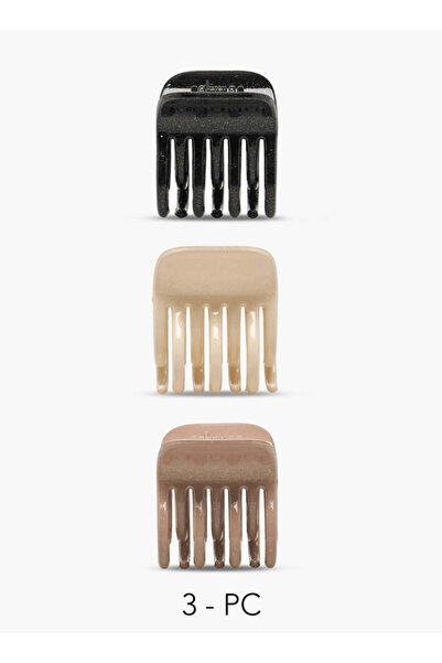 FAV Gloo Pack of 3 Hair Clamp with Glitter Finish